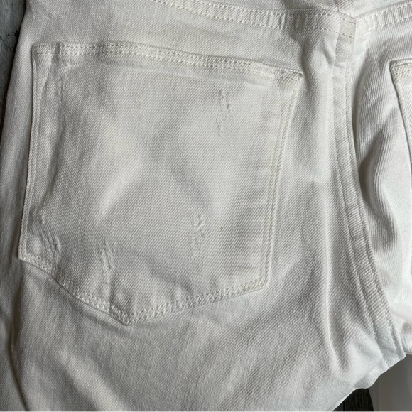Frame Denim Le High Straight white distressed ripped women’s size 23 high rise - Picture 8 of 10
